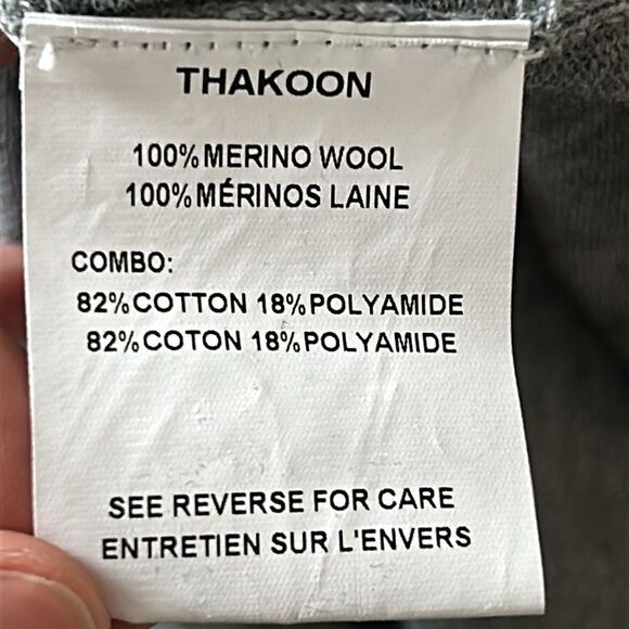 Thakoon Gray With Black Lace Detail Turtle Sweater - Picture 6 of 6